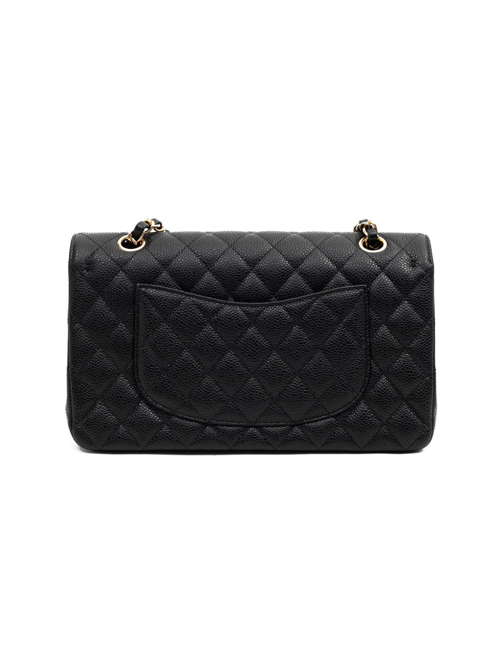 CHANEL sac a main timeless cuir caviar noir