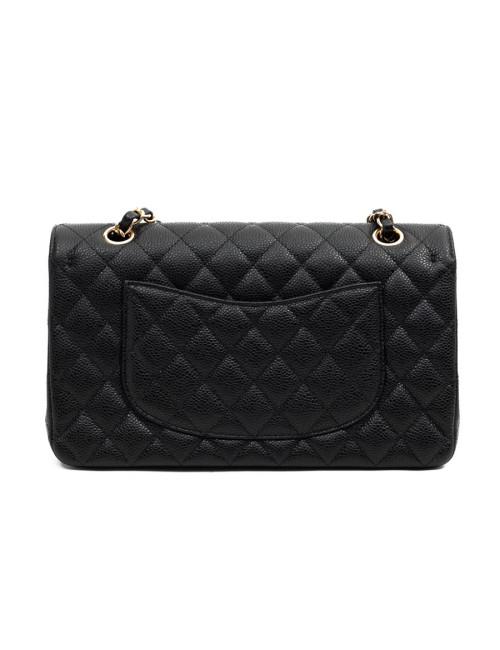 CHANEL sac a main timeless cuir caviar noir