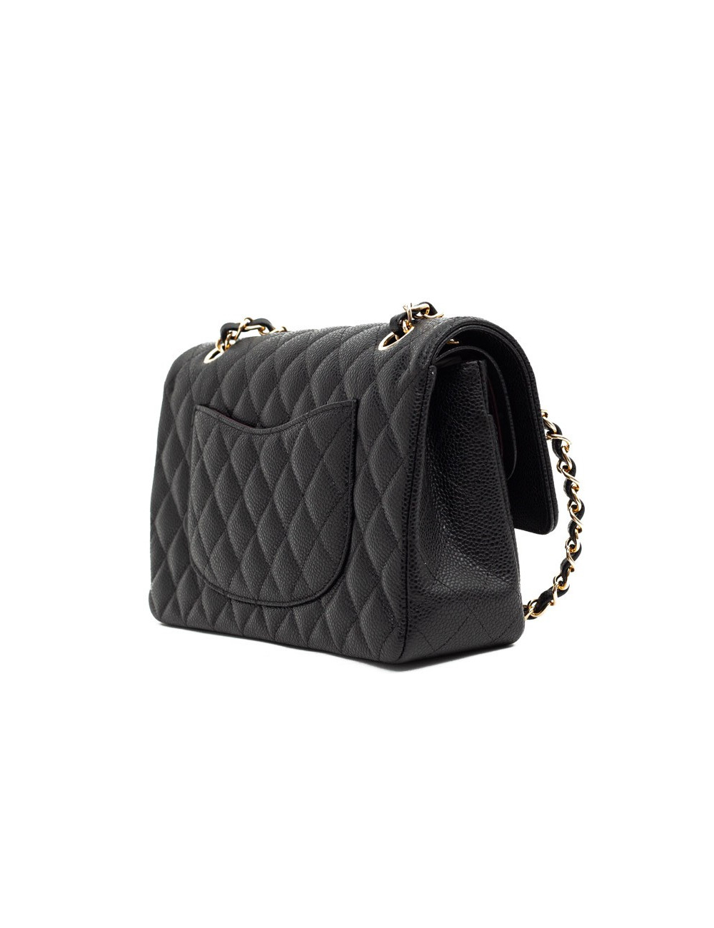CHANEL sac a main timeless cuir caviar noir