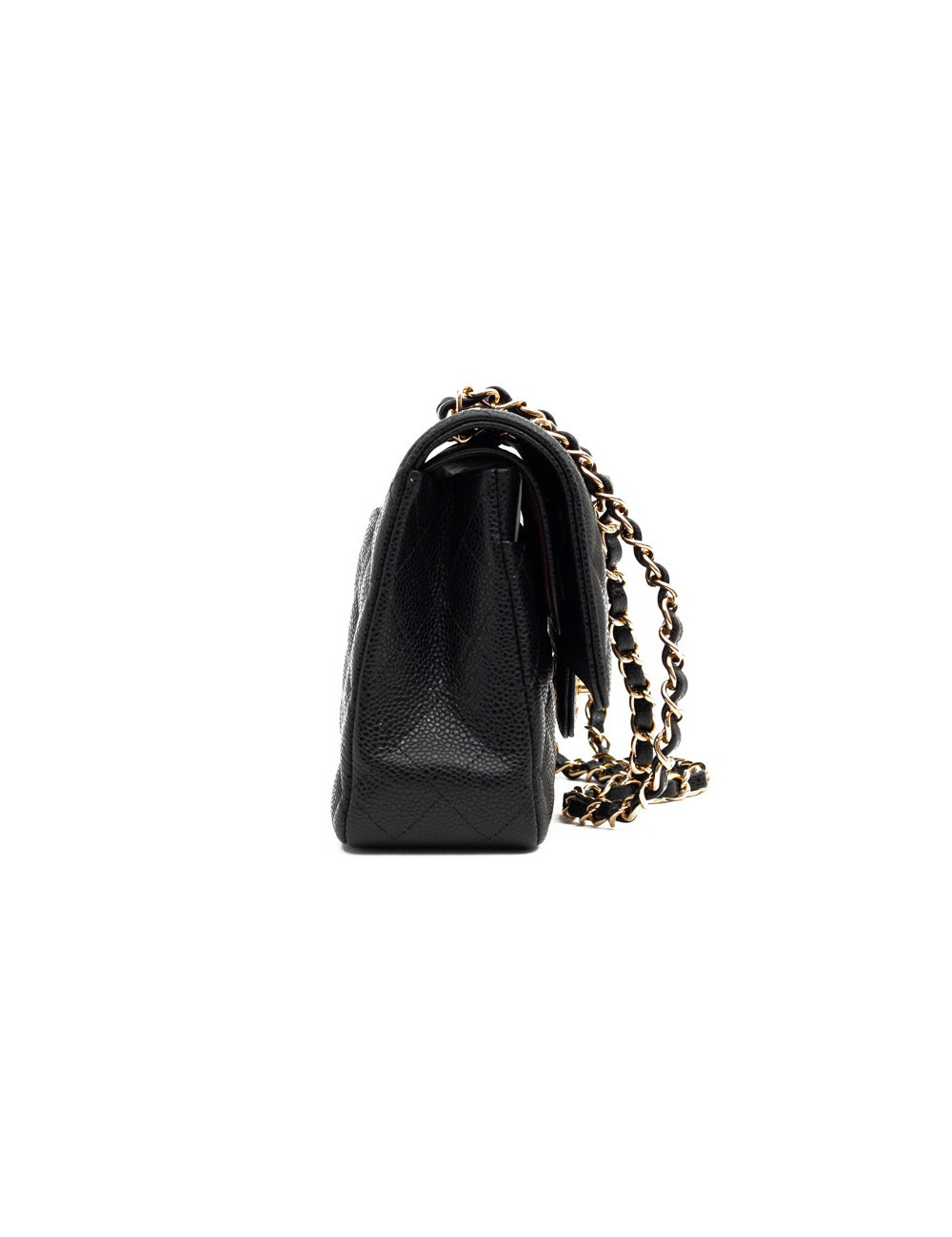 CHANEL sac a main timeless cuir caviar noir