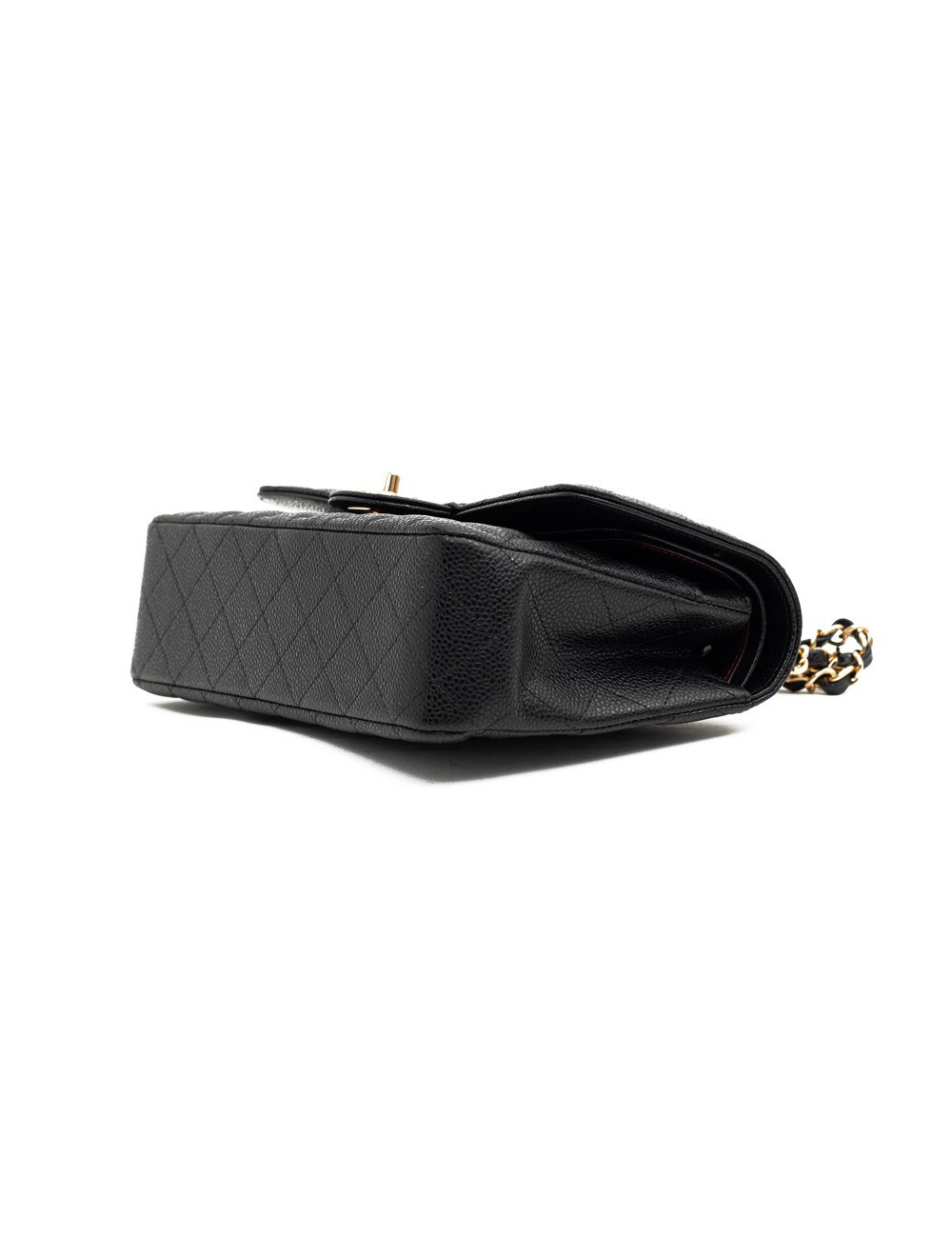 CHANEL sac a main timeless cuir caviar noir