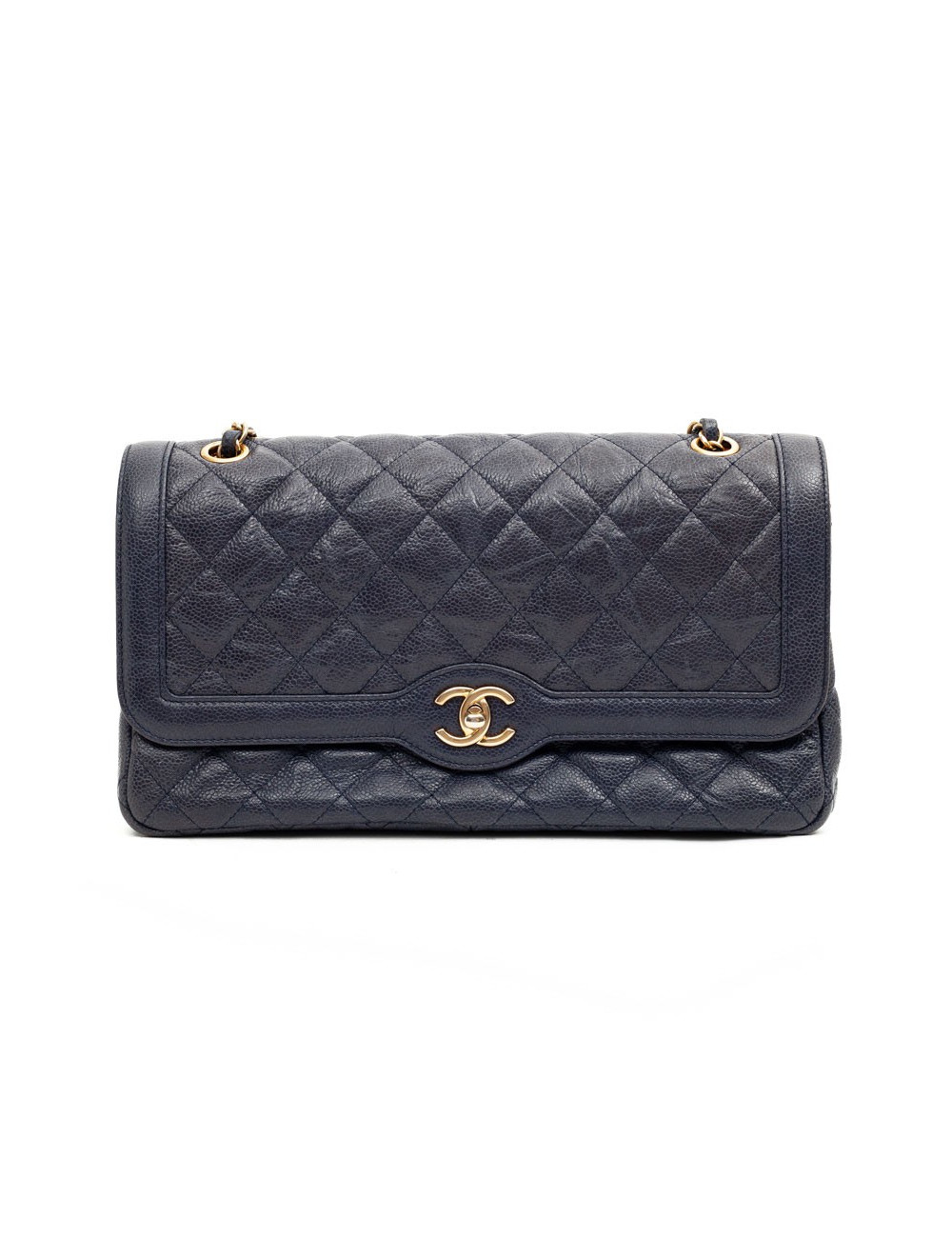 CHANEL Timeless cuir caviar bleu
