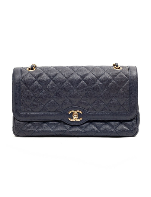 CHANEL Timeless cuir caviar bleu