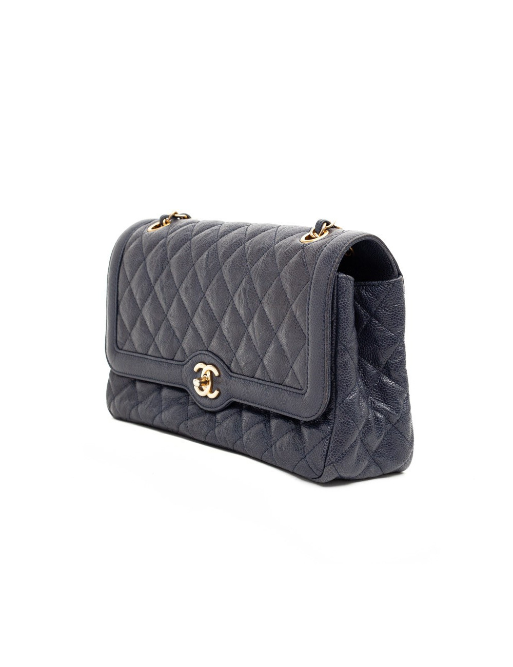 CHANEL Timeless cuir caviar bleu