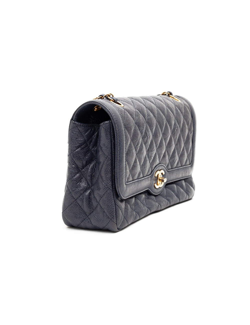 CHANEL Timeless cuir caviar bleu