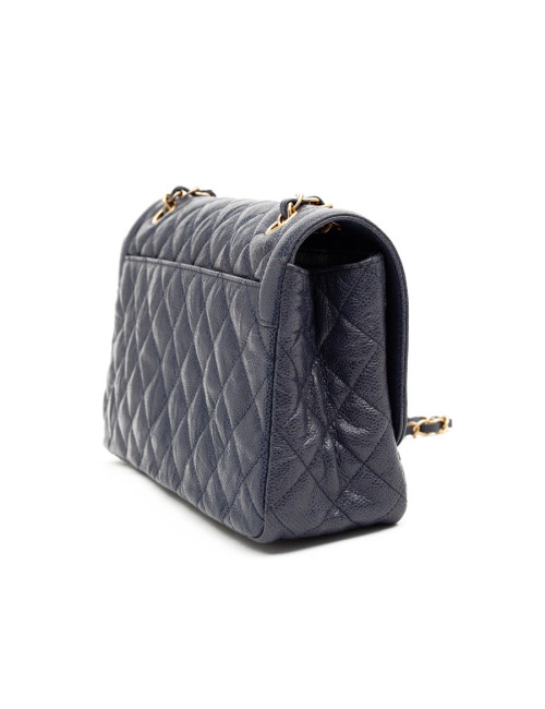 CHANEL Timeless cuir caviar bleu