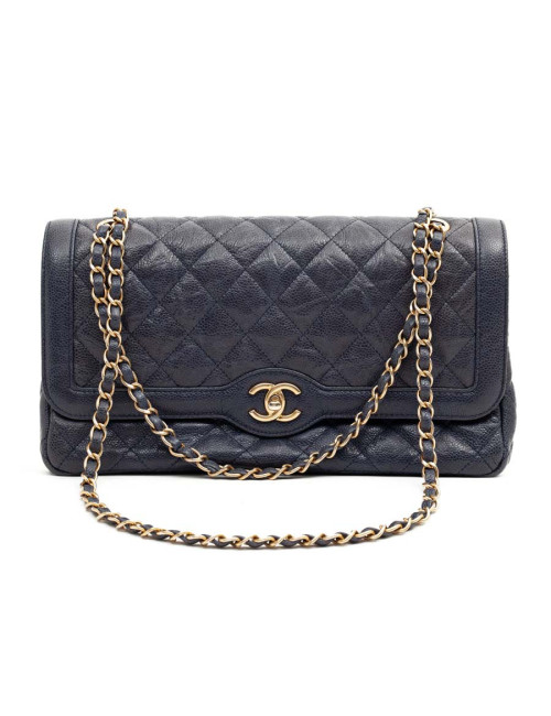 CHANEL Timeless cuir caviar bleu