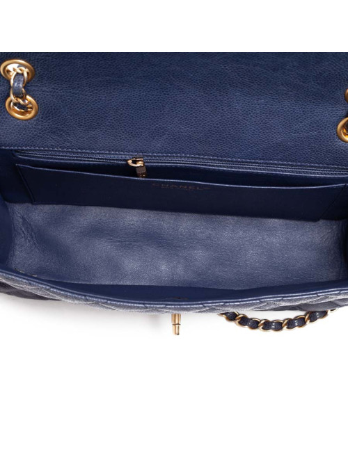 CHANEL Timeless cuir caviar bleu