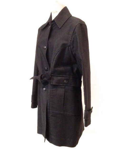 Veste CHANEL 3/4 en coton noir T 48