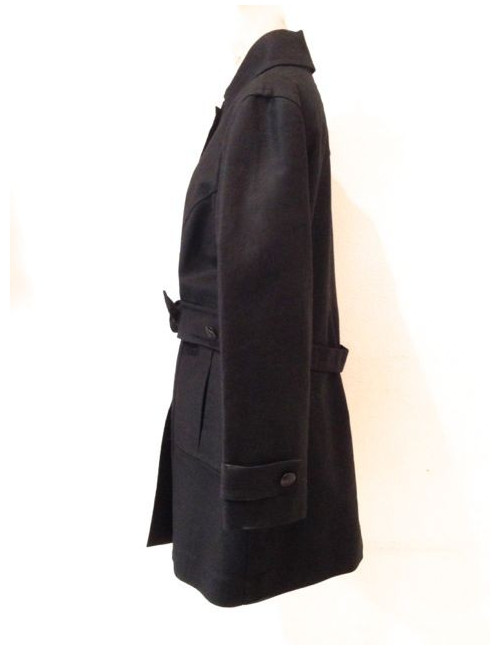 Veste CHANEL 3/4 en coton noir T 48