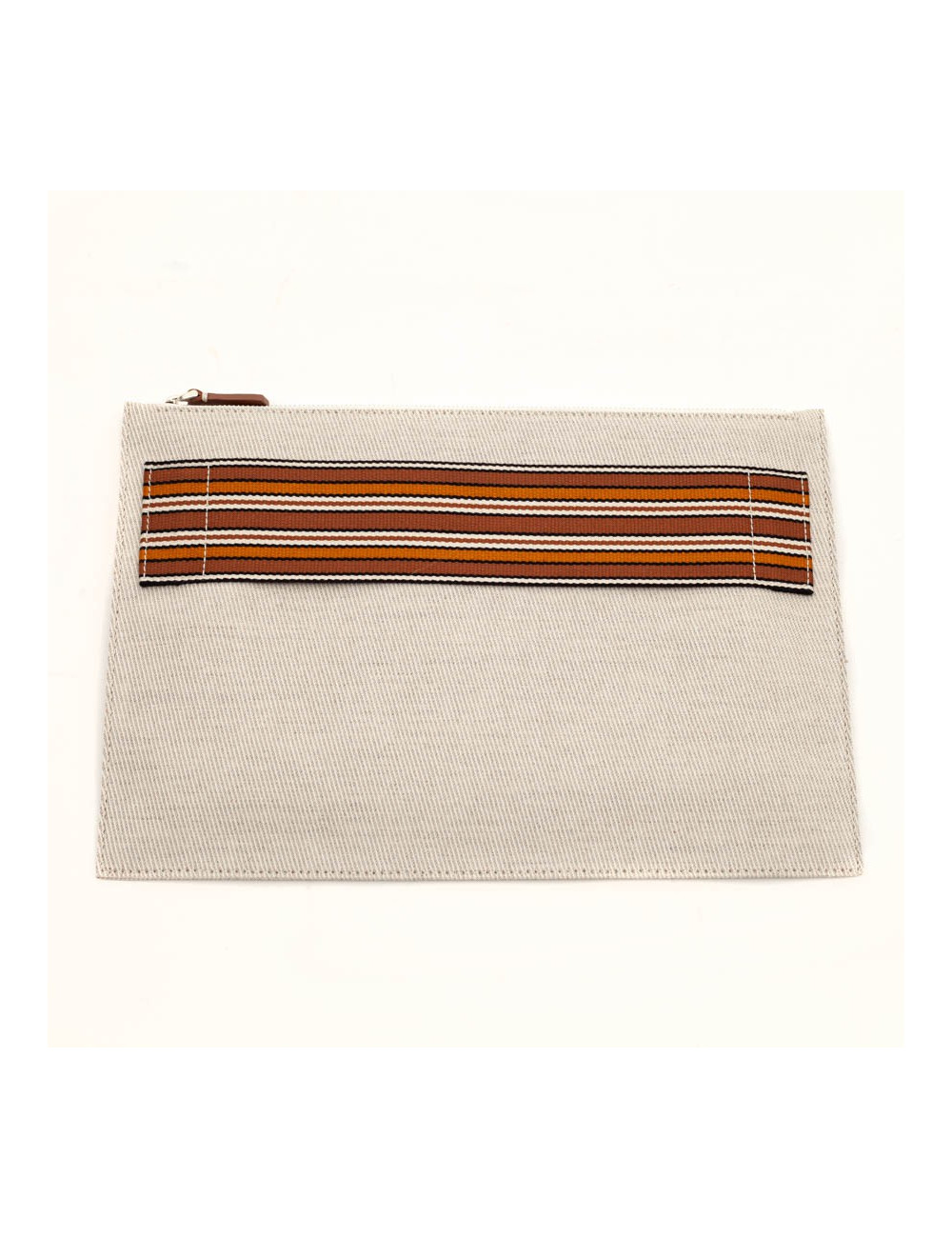 Pochette MULBERRY cuir grainé orange