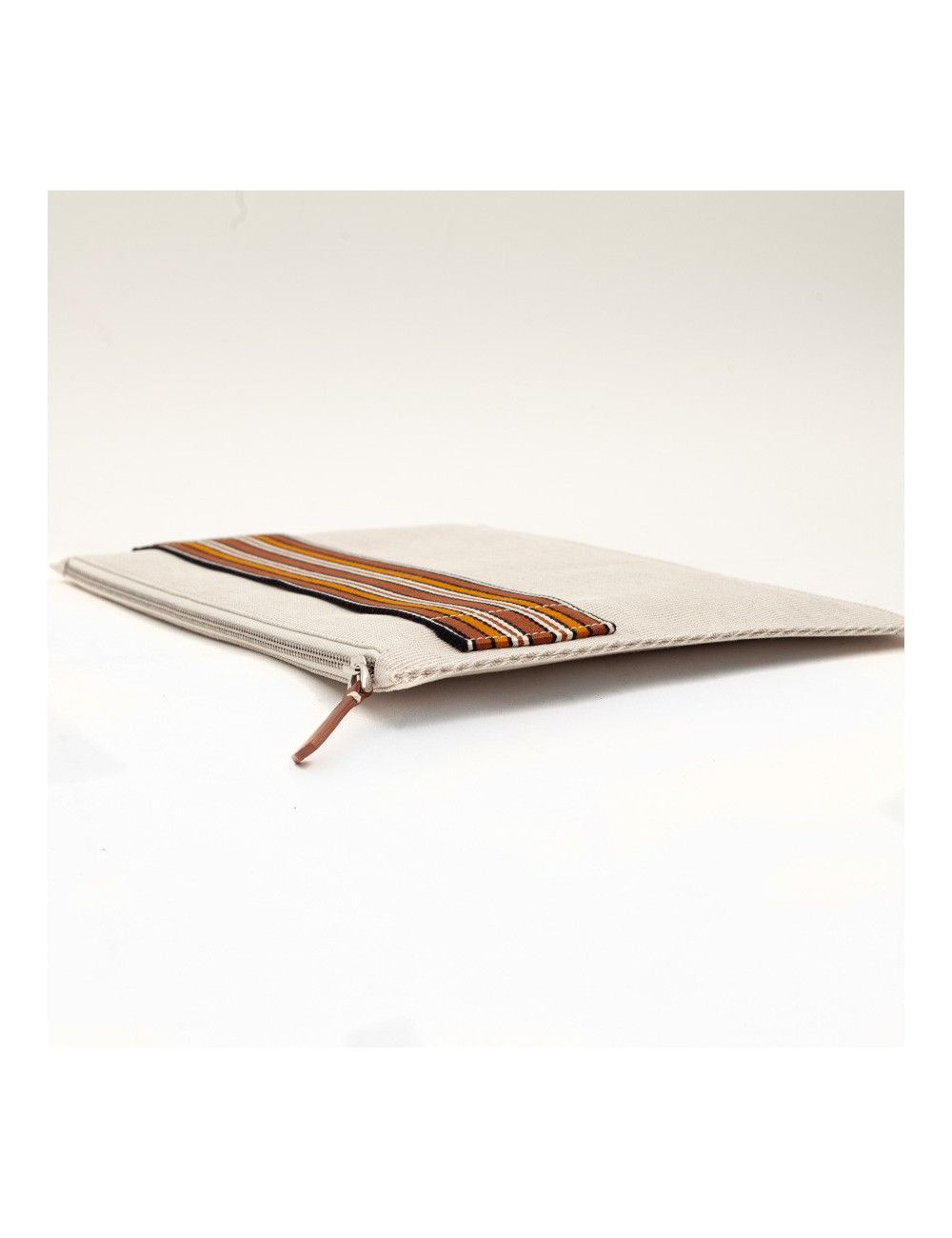 Pochette MULBERRY cuir grainé orange