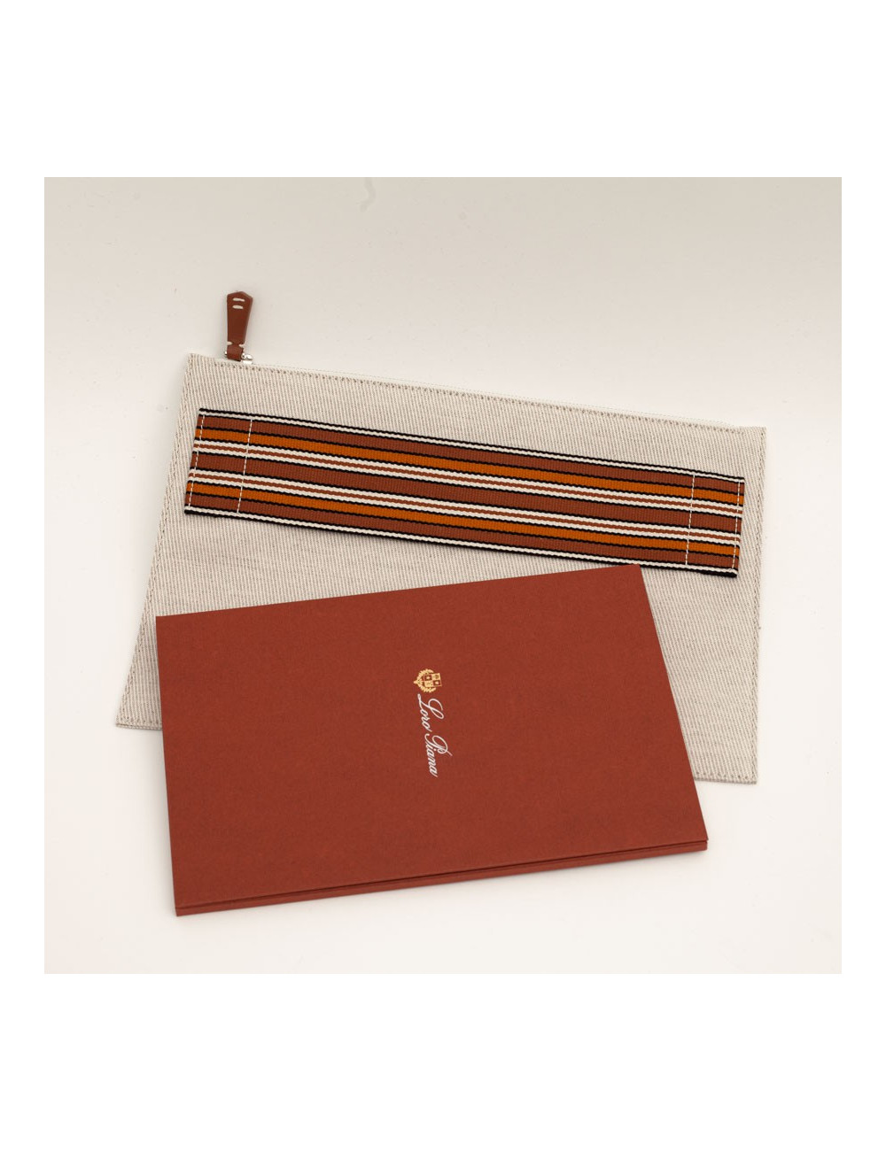 Pochette MULBERRY cuir grainé orange