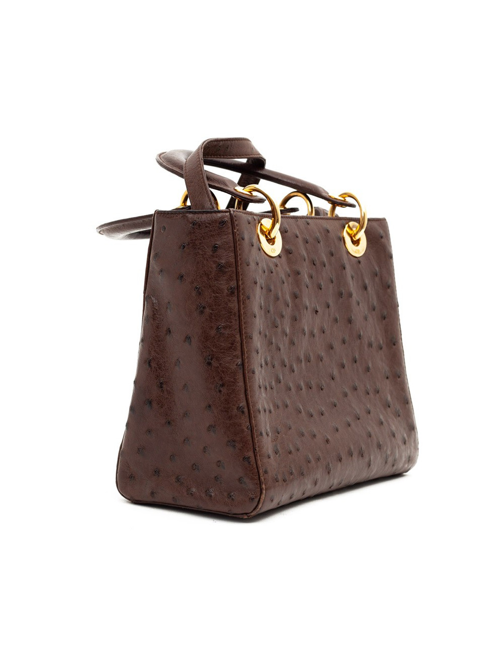 Dior Lady Dior sac autruche marron cacao