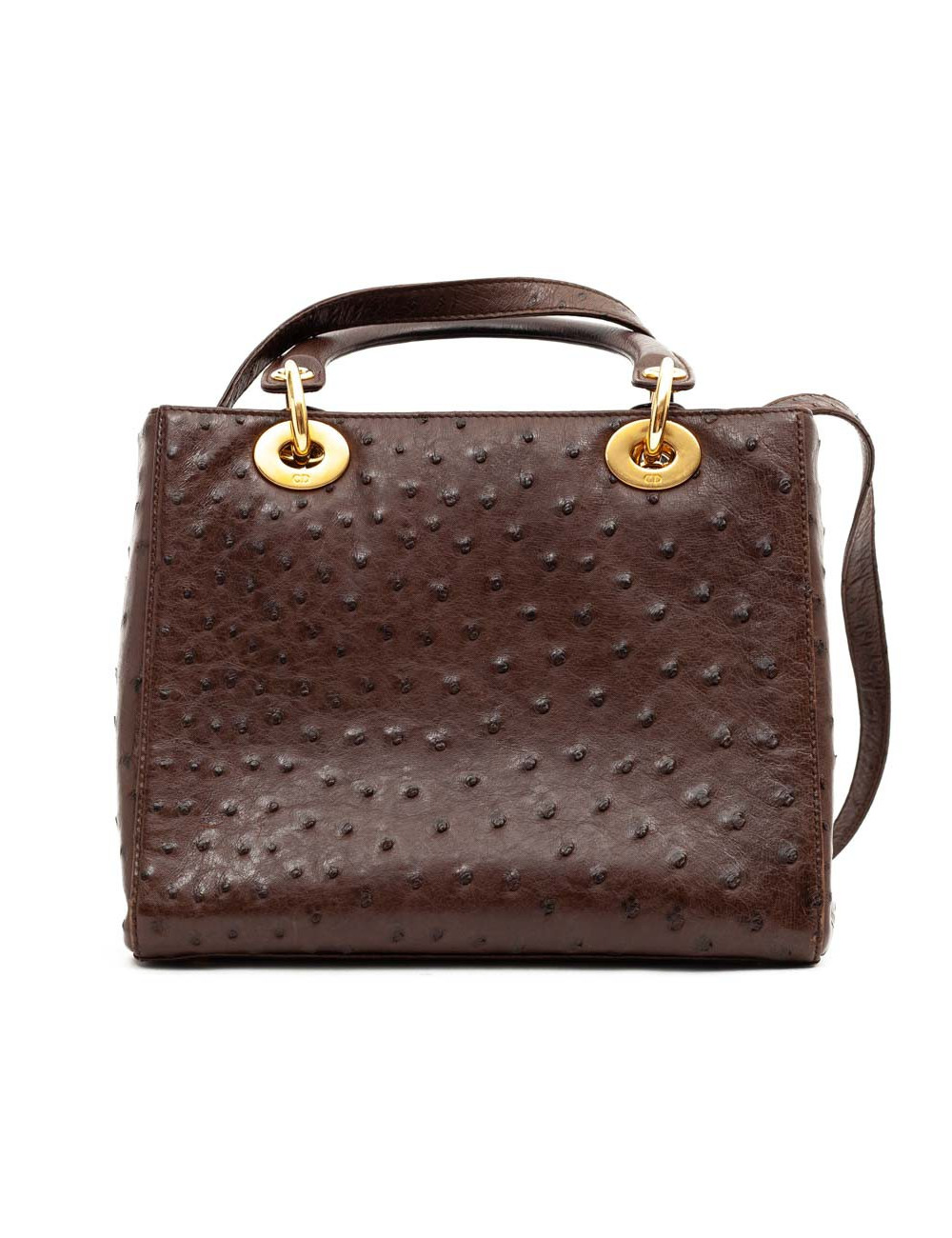 Dior Lady Dior sac autruche marron cacao