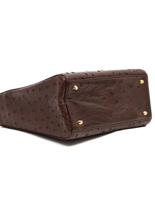 Dior Lady Dior sac autruche marron cacao