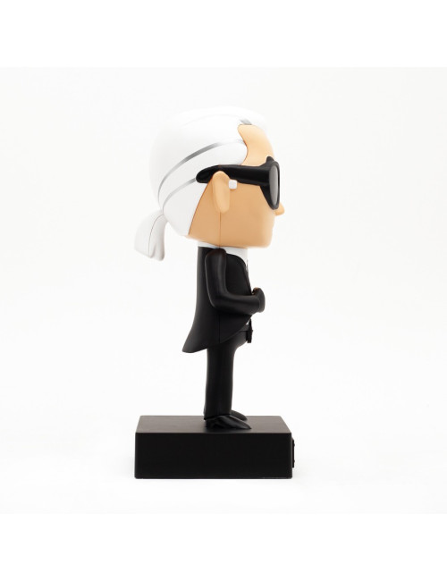 Figurine Karl Lagerfeld X Tokidoki noir et blanc