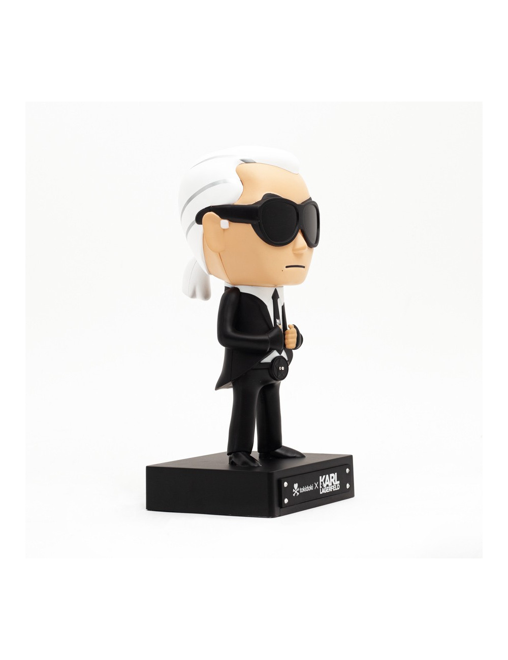 Figurine Karl Lagerfeld X Tokidoki noir et blanc