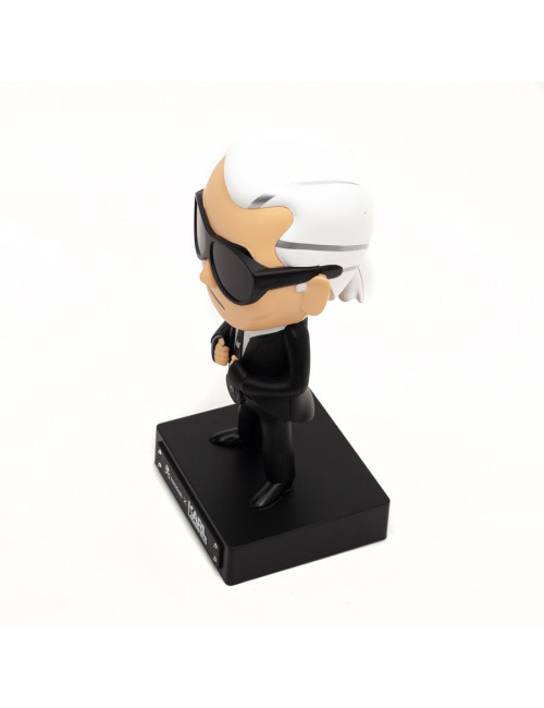 Figurine Karl Lagerfeld X Tokidoki noir et blanc