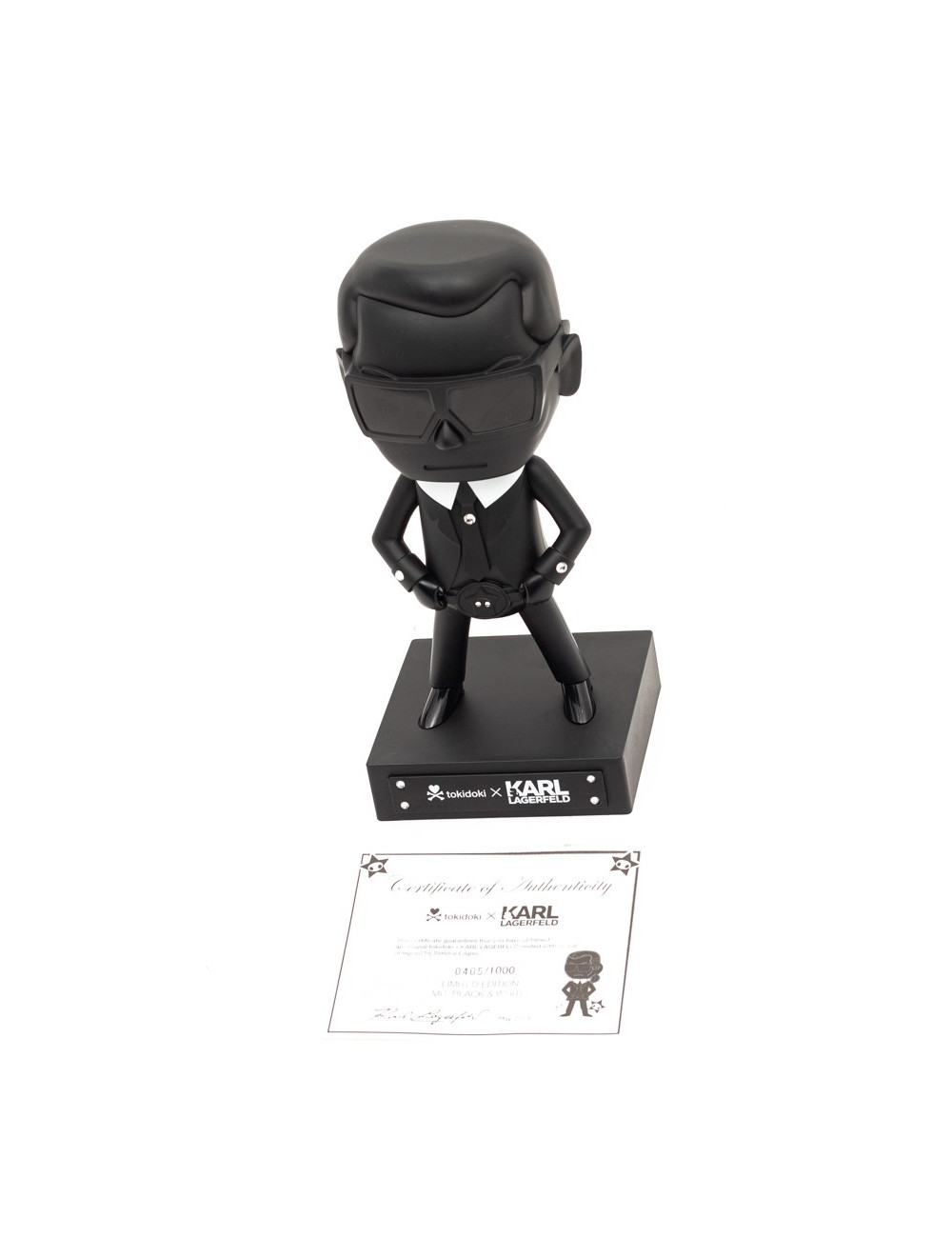 Figurine Karl Lagerfeld X Tokidoki noir mate