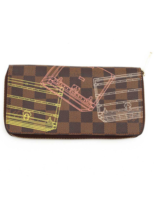 Portefeuille Malles LOUIS VUITTON toile damier
