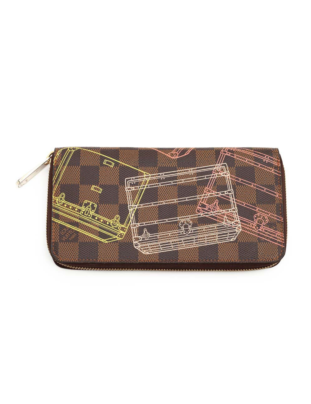 Portefeuille Malles LOUIS VUITTON toile damier