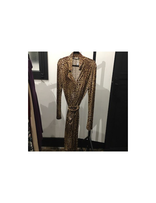 Robe fluide VALENTINO imprimé léopard