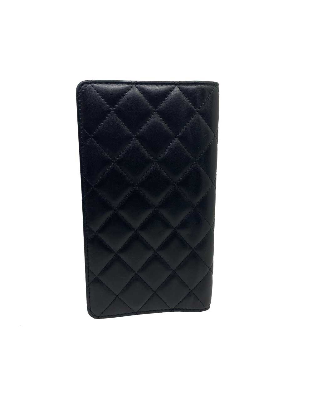 Porte agenda CHANEL cuir noir
