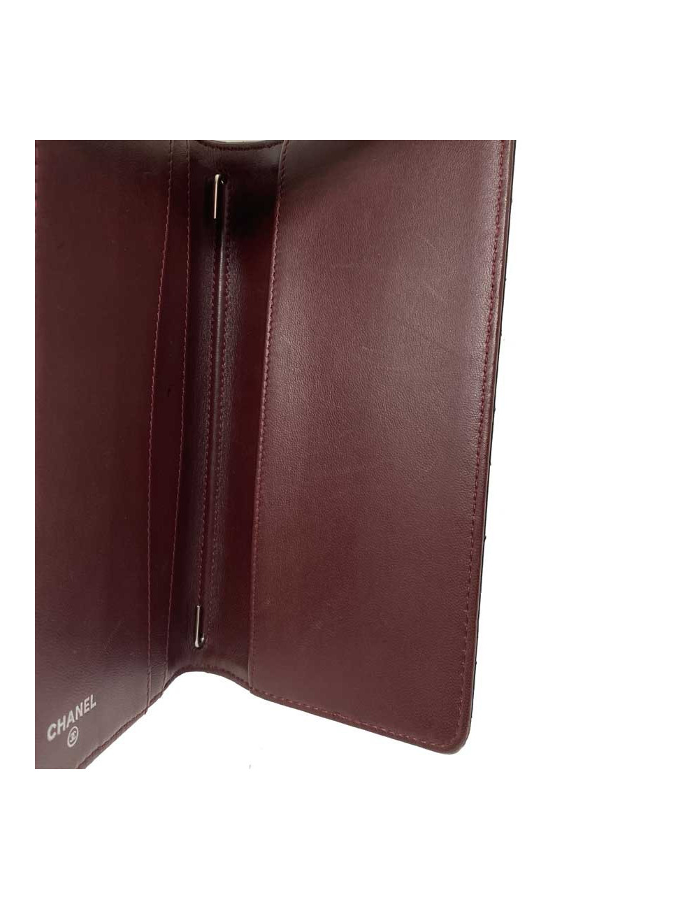 Porte agenda CHANEL cuir noir