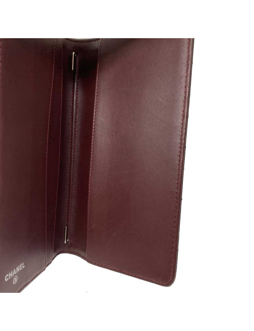 Porte agenda CHANEL cuir noir