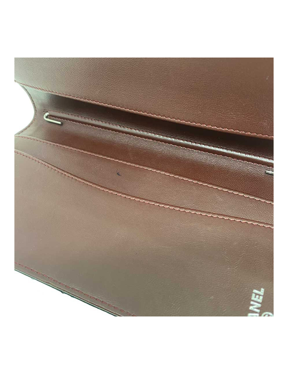 Porte repertoire CHANEL cuir noir