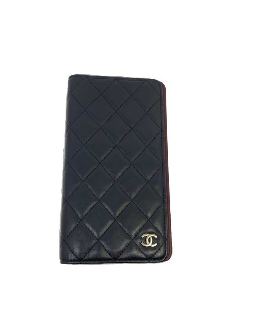Porte agenda CHANEL cuir noir