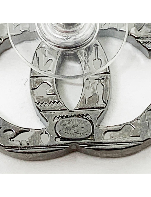 Boucles d'oreille Clous CHANEL Egypte argent