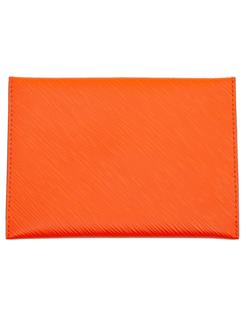 Pochette LOUIS VUITTON cuir Epi orange
