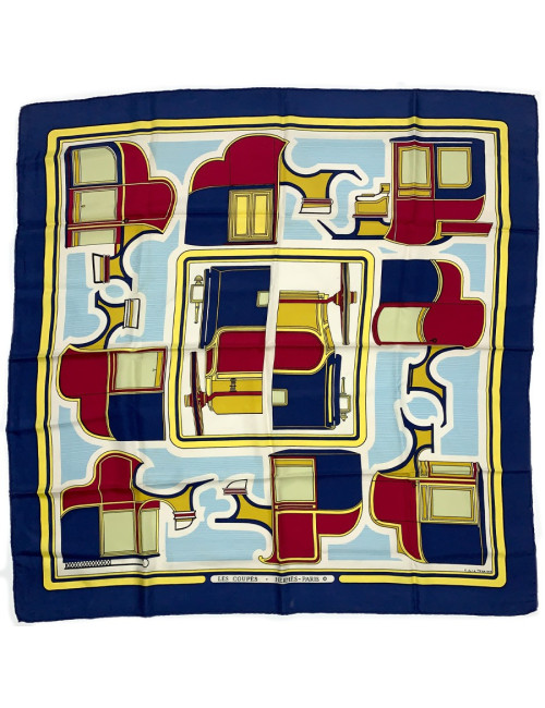 HERMES Les Coupés silk square scarf