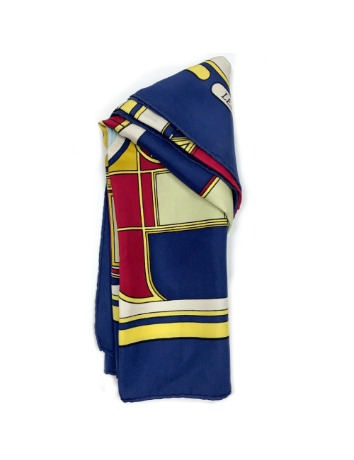 HERMES Les Coupés silk square scarf