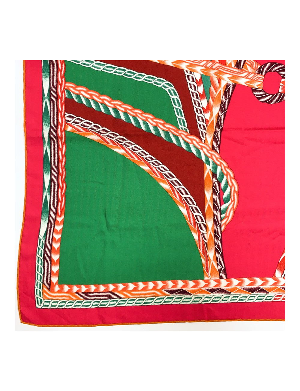 Châle HERMES "Robe du soir" en cachemire et soie