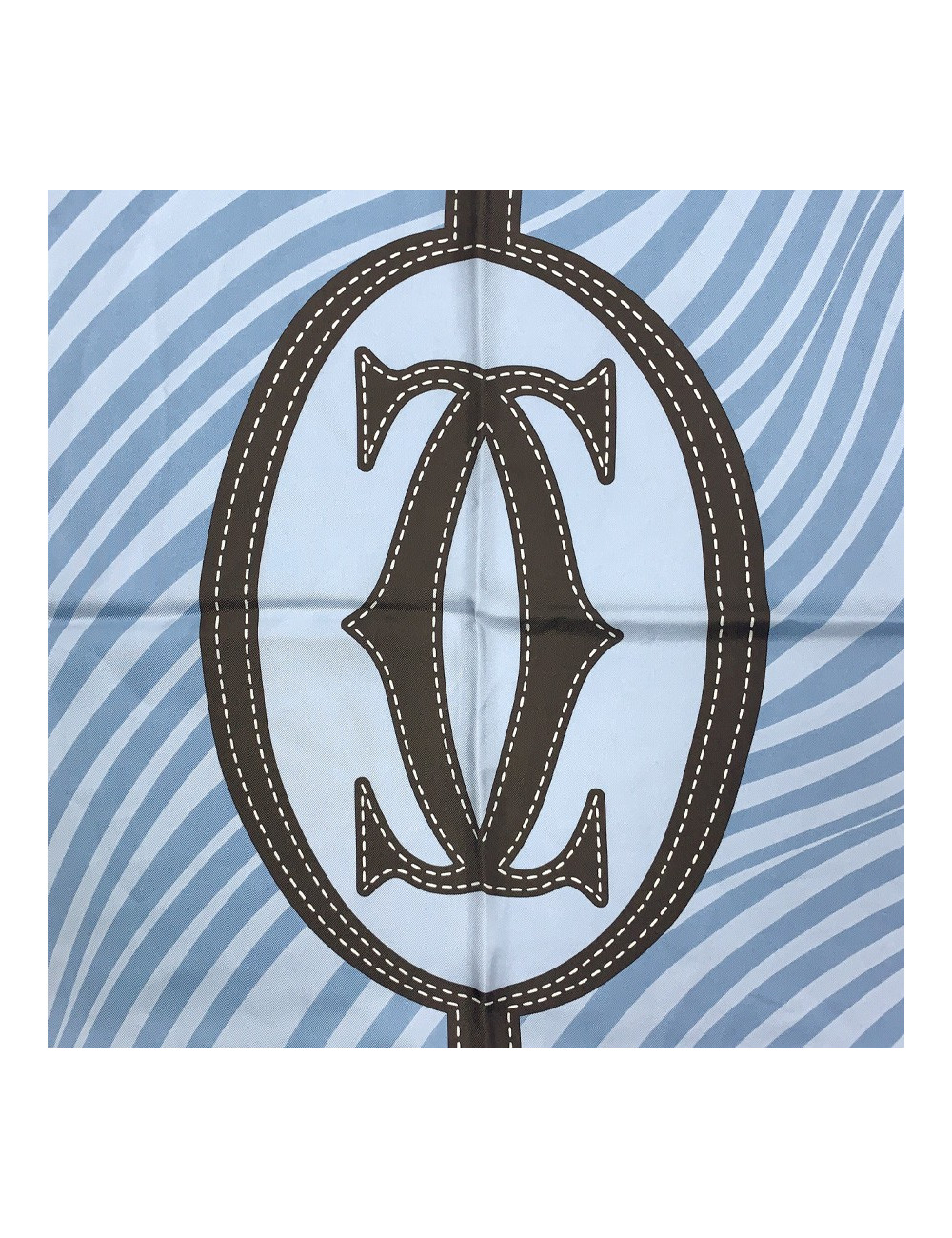 Carré Cartier Bleu et marron