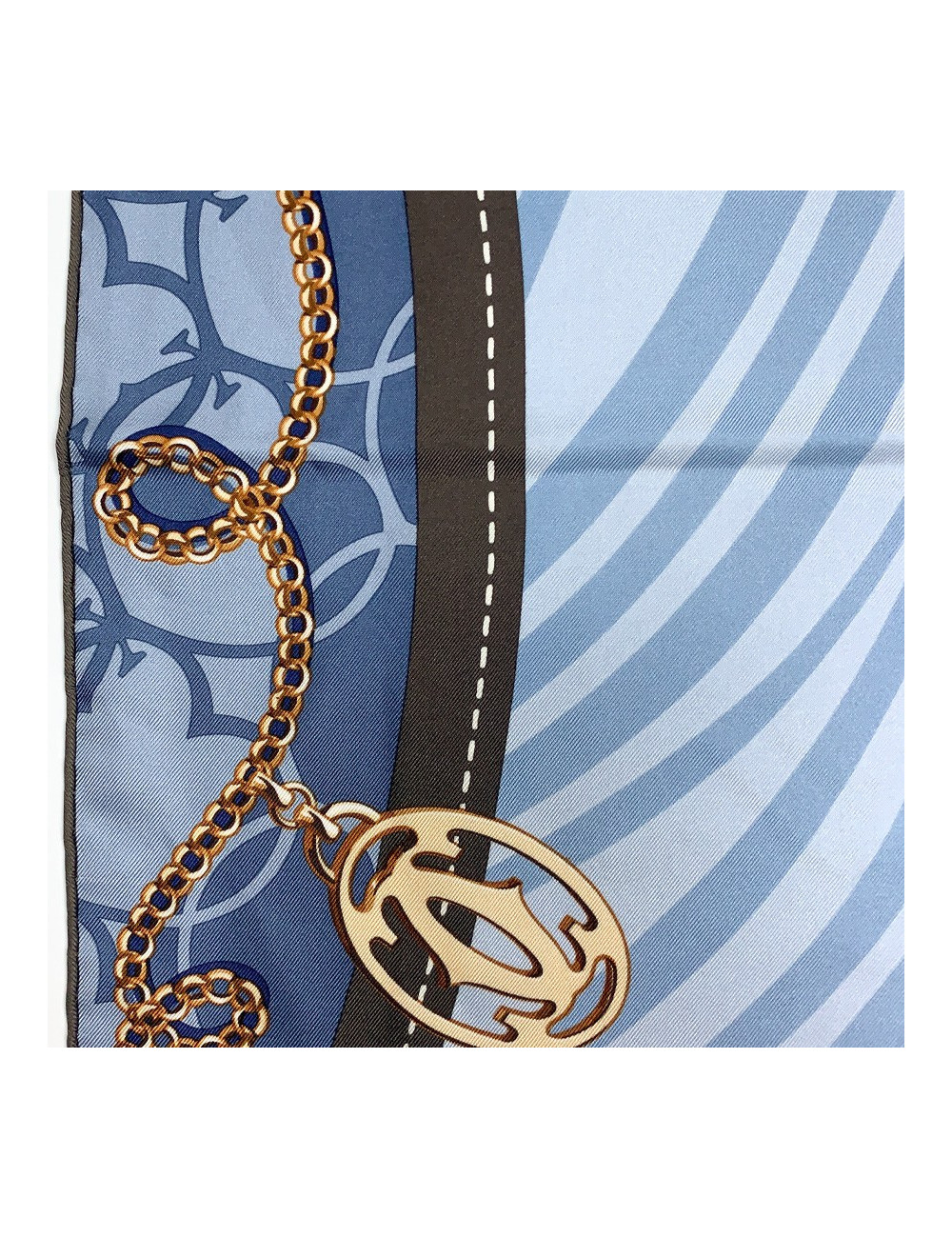 Carré Cartier Bleu et marron