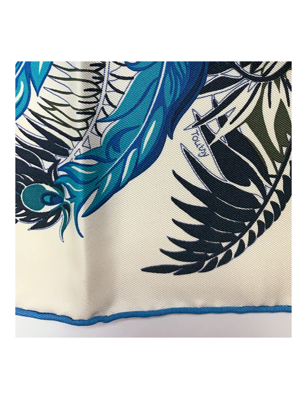 Carré twilll HERMES"Mythiques Phoenix" 100 % soie