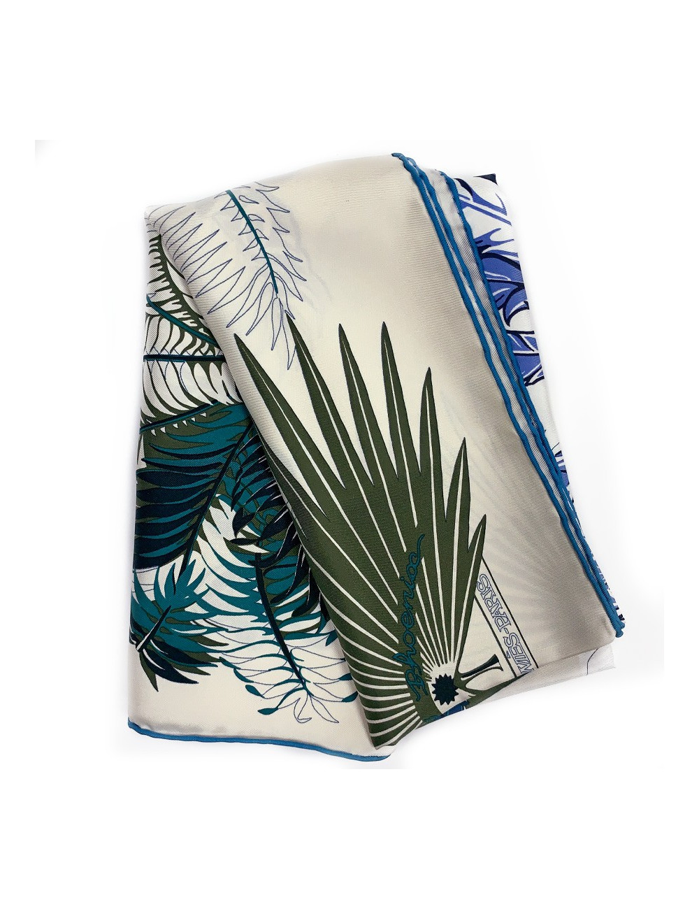 Carré twilll HERMES"Mythiques Phoenix" 100 % soie