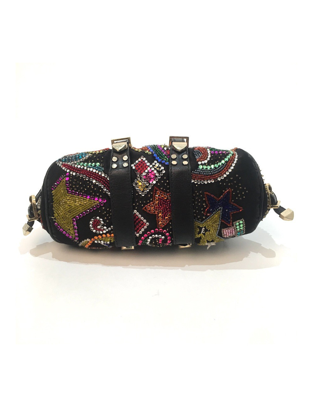 Sac VERSACE perles et cristal multicolore