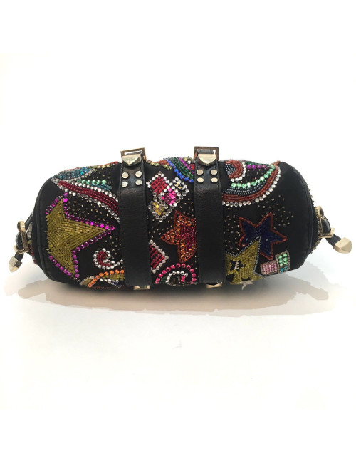 Sac VERSACE perles et cristal multicolore