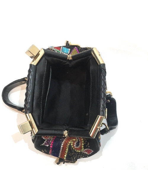 Sac VERSACE perles et cristal multicolore