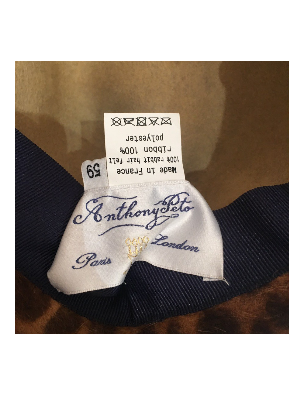 Chapeau ANTHONY PETO poulain léopard T59
