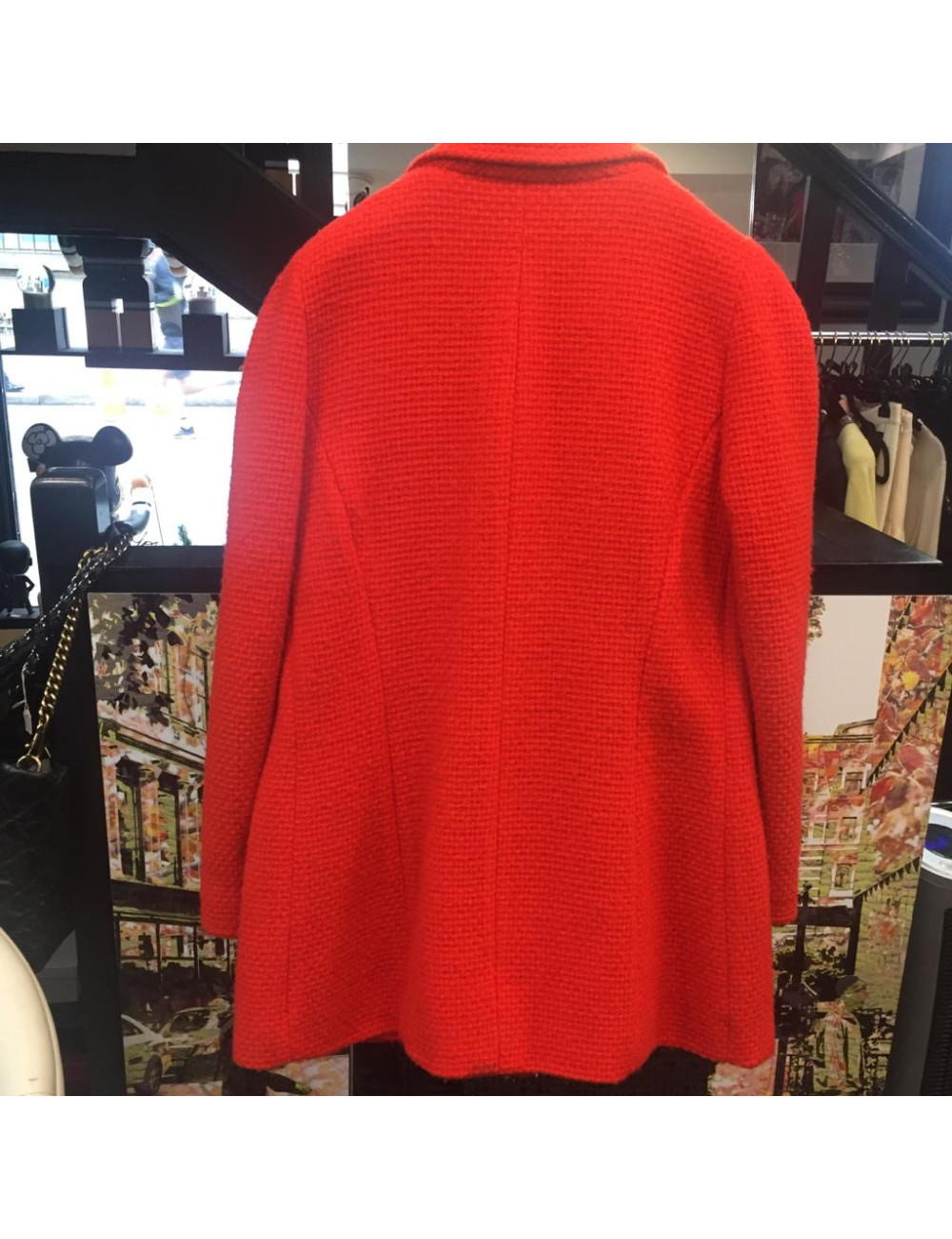 Veste T38 CHANEL  tweed rouge