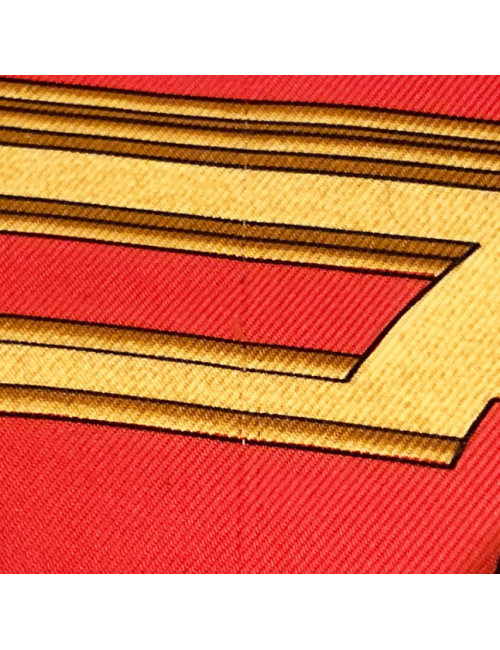 Carré HERMES Les Tuileries soie rouge