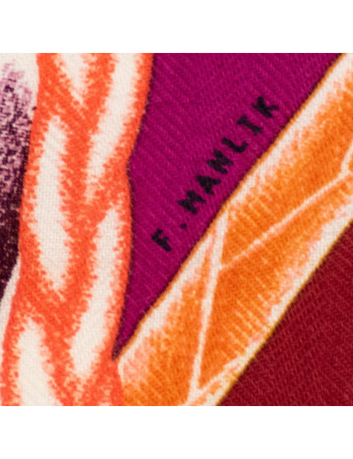 Châle HERMES "Robe du soir" en cachemire et soie