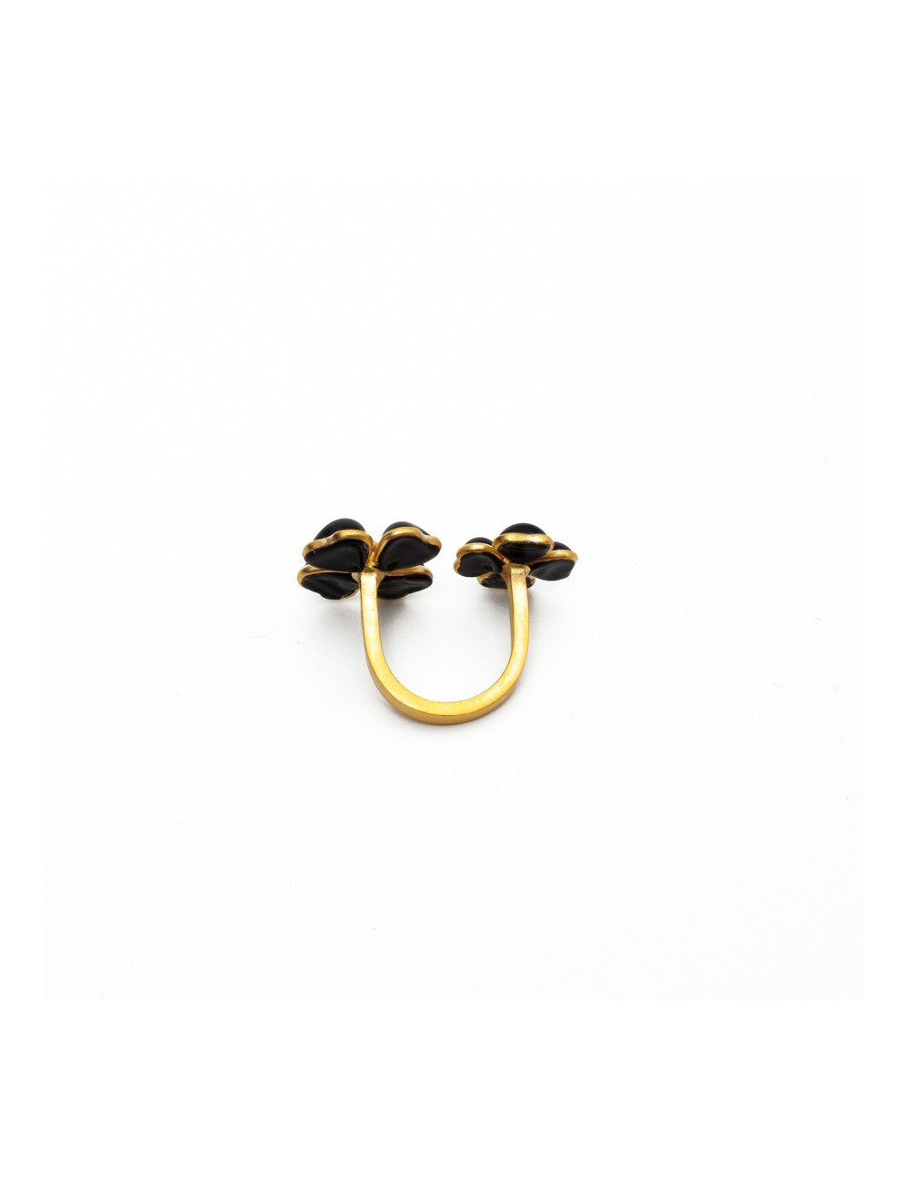 Bague fleur noire MARGUERITE DE VALOIS