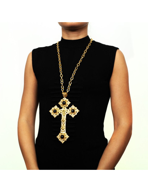 Collier croix MARGUERITE DE VALOIS